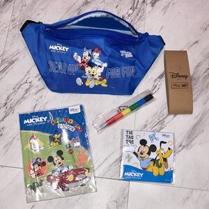 Disney FANNY PACK Philippine Airlines Junior Jetsetter blue Mickey Airplane